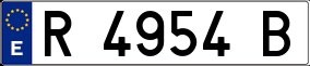 Trailer License Plate